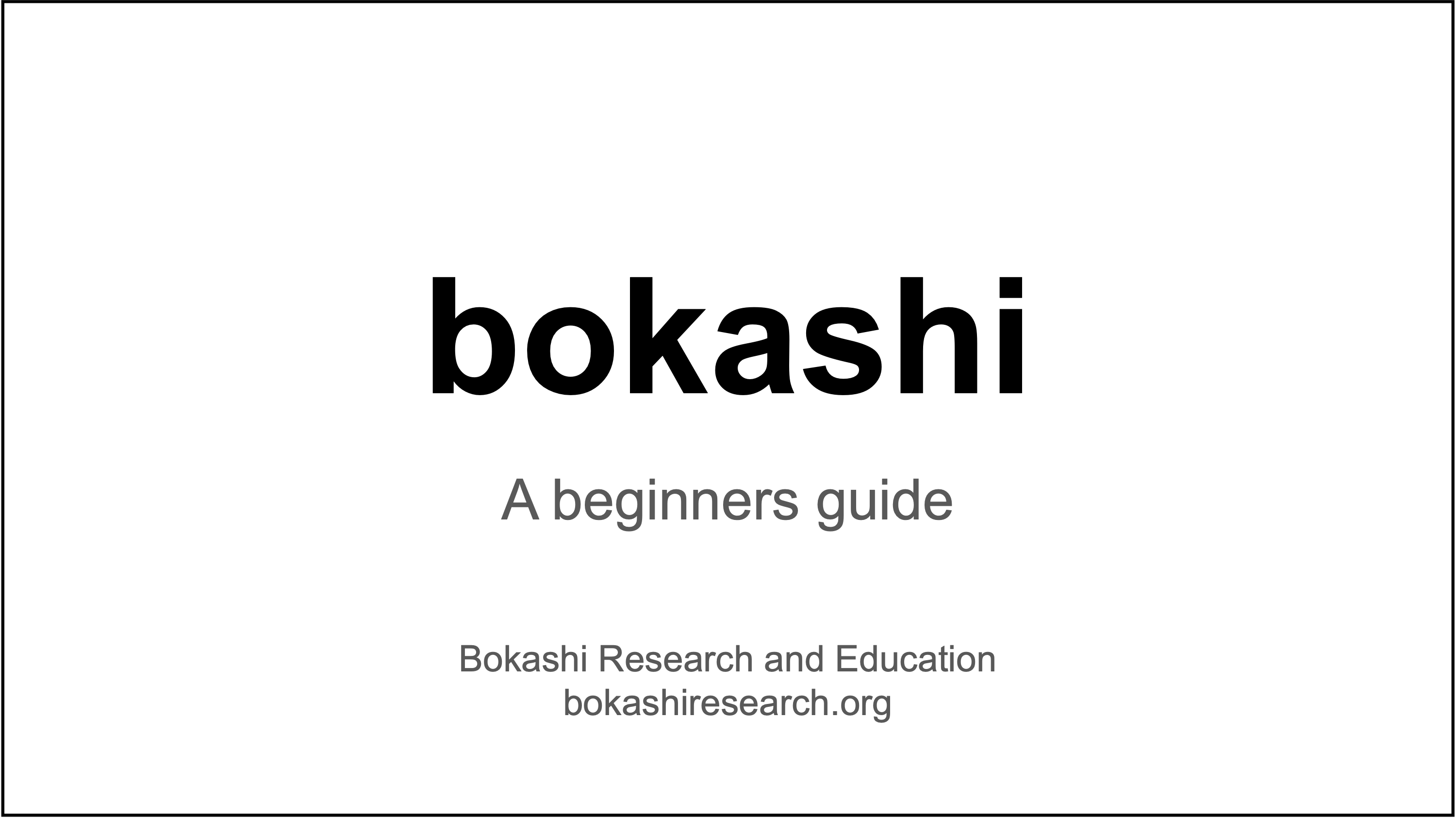 Bokashi Presentation 3/16/2024